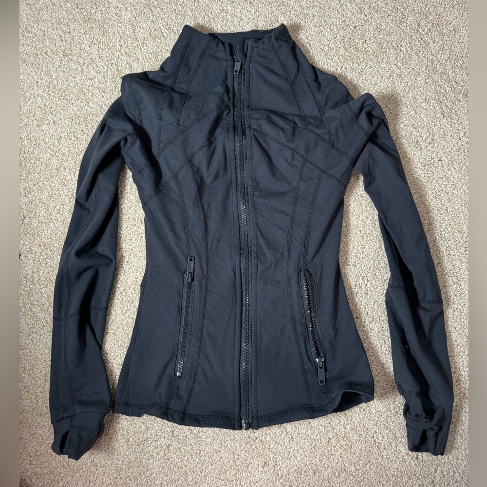 Lululemon Luon Navy Blue Define Jacket Size 2 Women’s Zipper Athletic